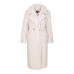 NWOT UGG Gertrude Double Breasted Long Teddy Coat M $268 Relaxed Fit